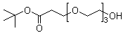 structure of CAS# 186020-66-6, 3-[2-[2-(2-羟基乙氧基)乙氧基]乙氧基]丙酸叔丁酯