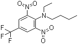 CAS # 1861-40-1, Benfluralin, N-Butyl-N-ethyl-2,6-dinitro-4-(trifluoromethyl)aniline