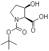 CAS # 186132-96-7, (2S,3R)-3-Hydroxy-1,2-pyrrolidinedicarboxylic acid 1-(1,1-dimethylethyl) ester