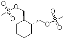 CAS # 186204-35-3, (R,R)-1,2-Bis(methanesulfonyloxymethyl)cyclohexane, (1R-trans)-1,2-Cyclohexanedimethanol dimethanesulfonate,, (1R,2R)-1,2-Bis(methanesulfonyloxymethyl)cyclohexane