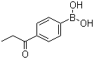 structure of CAS# 186498-36-2, 4-(Propionyl)phenylboronic acid
