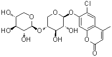 CAS # 1867162-18-2, 6-Chloro-2-oxo-4-methylchromen-7-yl 4-O-beta-D-xylopyranosyl-beta-D-xylopyranoside