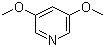 structure of CAS# 18677-48-0, 3,5-Dimethoxypyridine