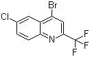 structure of CAS# 18706-32-6, 4-溴-6-氯-2-(三氟甲基)喹啉