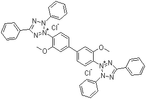 CAS # 1871-22-3, Tetrazolium Blue Chloride, 3,3'-(3,3'-Dimethoxy[1,1'-biphenyl]-4,4'-diyl)-bis(2,5-diphenyl-2H-tetrazolium) dichloride