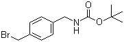 structure of CAS# 187283-17-6, 4-(溴甲基)苄基氨基甲酸叔丁酯