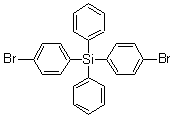 structure of CAS# 18733-91-0, Bis(4-bromophenyl)diphenylsilane