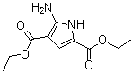 5-Amino-1H-pyrrole-2,4-dicarboxylic acid diethyl ester molecular structure (CAS 187724-98-7)