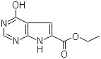 structure of CAS# 187724-99-8, 4-羟基-7H-吡咯并[2,3-d]嘧啶-6-甲酸乙酯