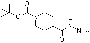 structure of CAS# 187834-88-4, 1-叔丁氧羰基-4-哌啶甲酰肼