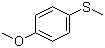 CAS # 1879-16-9, 4-Methoxythioanisole, 1-Methoxy-4-(methylthio)benzene