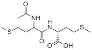 CAS # 1879009-96-7, Methionine Impurity 1, (2R)-2-[[(2RS)-2-(Acetylamino)-4-(methylsulfanyl)butanoyl]amino]-4-(methylsulfanyl)butanoic Acid