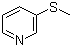 CAS # 18794-33-7, 3-(Methylthio)pyridine, ��-(Methylthio)pyridine