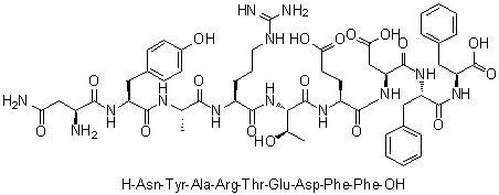 CAS 登录号：187968-28-1, L-天冬氨酰胺酰-L-酪氨酰-L-丙氨酰-L-精氨酰-L-苏氨酰-L-alpha-谷氨酰-L-alpha-天冬氨酰-L-苯丙氨酰-L-苯丙氨酸