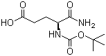 structure of CAS# 18800-74-3, 4-叔丁氧羰基氨基-4-氨基甲酰基丁酸