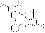 structure of CAS# 188264-84-8, (S,S)-(+)-N,N'-Bis(3,5-di-tert-butylsalicylidene)-1,2-cyclohexanediaminocobalt(II)