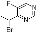 structure of CAS# 188416-47-9, 4-(1-Bromoethyl)-5-fluoropyrimidine