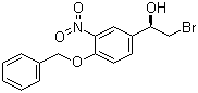 CAS 登录号：188690-82-6, (R)-1-(4-苄氧基-3-硝基苯基)-2-溴乙醇