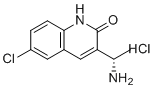 structure of CAS# 1887009-48-4, (S)-3-(1-aminoethyl)-6-chloroquinolin-2(1H)-one hydrochloride