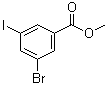 structure of CAS# 188813-07-2, 3-Bromo-5-iodobenzoic acid methyl ester