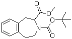 structure of CAS# 188990-13-8, 1,2,4,5-四氢-3H-3-苯并氮杂卓-2,3-二羧酸 3-叔丁酯 2-甲酯