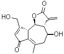 CAS # 1891-29-8, Lactucine, (3aR,4S,9aS,9bR)-3,3a,4,5,9a,9b-Hexahydro-4-hydroxy-9-(hydroxymethyl)-6-methyl-3-methyleneazuleno[4,5-b]furan-2,7-dione