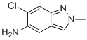 structure of CAS# 1893125-36-4, 6-氯-2-甲基-2H-吲唑-5-胺