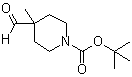 structure of CAS# 189442-92-0, tert-Butyl 4-formyl-4-methylpiperidine-1-carboxylate