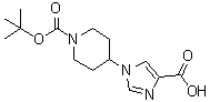 CAS 登录号：189695-69-0, 4-(4-羧基-1H-咪唑-1-基)-1-哌啶羧酸叔丁酯