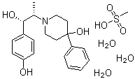 structure of CAS# 189894-57-3, 曲索罗地甲磺酸盐三水合物