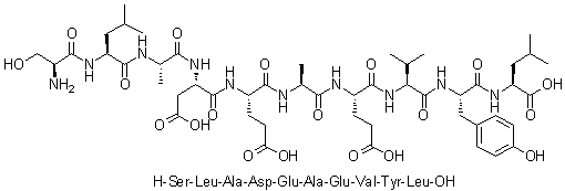 CAS 登录号：1900668-91-8, L-丝氨酰-L-亮氨酰-L-丙氨酰-L-alpha-天冬氨酰-L-alpha-谷氨酰-L-丙氨酰-L-alpha-谷氨酰-L-缬氨酰-L-酪氨酰-L-亮氨酸