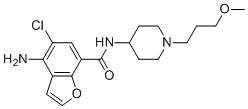 CAS # 1900715-96-9, Prucalopride Impurity 5, 4-Amino-5-chloro-N-(1-(3-methoxypropyl)piperidin-4-yl)benzofuran-7-carboxamide