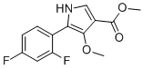 CAS # 1902955-29-6, 5-(2,4-difluorophenyl)-4-methoxy-1H-Pyrrole-3-carboxylic acid methyl ester