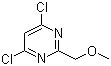 structure of CAS# 1903-92-0, 4,6-二氯-2-(甲氧基甲基)嘧啶