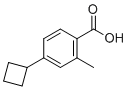 4-Cyclobutyl-2-methylbenzoic acid molecular structure (CAS 190367-31-8)