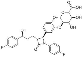 structure of CAS# 190448-57-8, Ezetimibe-glucuronide