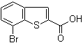 structure of CAS# 19075-59-3, 7-溴苯并[b]噻吩-2-羧酸