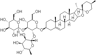 structure of CAS# 19083-00-2, 纤细薯蓣皂苷