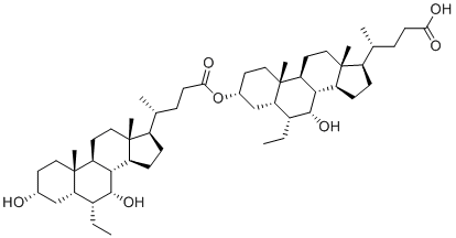 奥贝胆酸二聚体分子结构 (CAS 1908444-28-9)