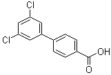 structure of CAS# 190911-79-6, 3',5'-二氯联苯-4-羧酸