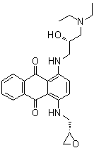 CAS # 1909226-00-1, 1-[[(2S)-3-(Diethylamino)-2-hydroxypropyl]amino]-4-[[(2S)-2-oxiranylmethyl]amino]-9,10-anthracenedione