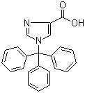 CAS # 191103-80-7, 1-Trityl-1H-imidazole-4-carboxylic acid, 1-Tritylimidazole-3-carboxylic aicd