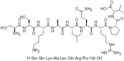 CAS # 191105-77-8, L-Seryl-L-seryl-L-lysyl-L-alanyl-L-leucyl-L-glutaminyl-L-arginyl-L-prolyl-L-valine