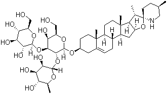 structure of CAS# 19121-58-5, 澳洲茄碱