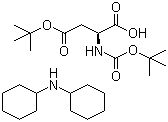 CAS 登录号：1913-12-8, N-叔丁氧羰基-L-天冬氨酸 4-叔丁酯二环己胺盐