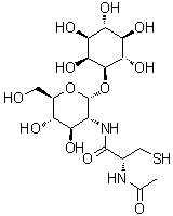 CAS # 192126-76-4, 1-O-[2-[[(2R)-2-(Acetylamino)-3-mercapto-1-oxopropyl]amino]-2-deoxy-alpha-D-glucopyranosyl]-D-myo-inositol, Mycothiol, U 17