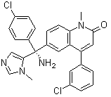 CAS # 192185-72-1, Tipifarnib, Zarnestra, (R)-6-(Amino(4-chlorophenyl)(1-methyl-1H-imidazol-5-yl)methyl)-4-(3-chlorophenyl)-1-methyl-2(1H)-quinolinone