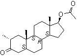CAS # 1923-17-7, 17beta-Acetoxy-2alpha-methyl-5alpha-androstan-3-one
