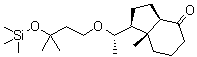 (1S,3aR,7aR)-Octahydro-7a-methyl-1-[(1S)-1-[3-methyl-3-[(trimethylsilyl)oxy]butoxy]ethyl]-4H-inden-4-one molecular structure (CAS 192573-33-4)