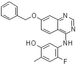 structure of CAS# 193001-14-8, 4-氟-2-甲基-5-[[7-(苯基甲氧基)-4-喹唑啉基]氨基]苯酚